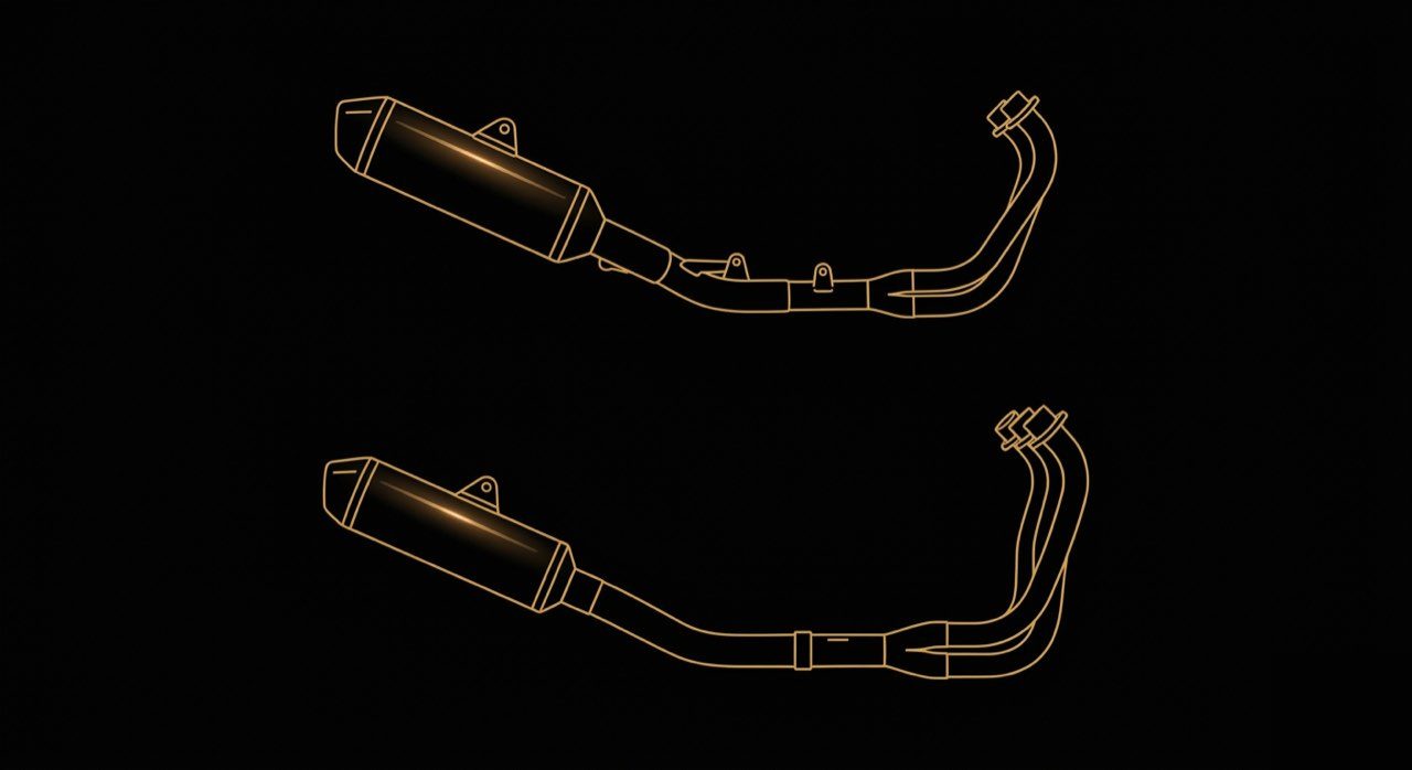 Akrapovič Slip-On 與 Evolution 全段排氣的差別：頭段換不換